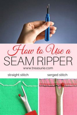 how to remove embroidery without a seam ripper how to use a needle and thread as a makeshift seam ripper